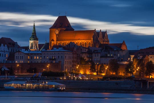 Panorama della città di Torun in Polonia